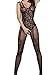 Amstt Women Lingerie Fishnet Floral Open Crotch Mesh Bodystockings Bodysuits