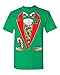 Tuxedo Christmas Costume T-Shirt Funny Holiday Xmas Tee Shirts Small Irish Green