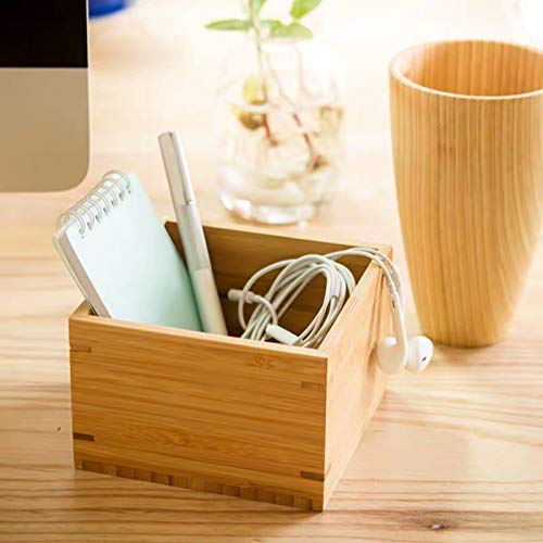 Facial Tissue Box Cover/Holder, Small Storage Containers for Bathroom Vanity Countertops, Bedroom Dressers, Night Stands, Desks and Tables - Thumbnail 5