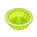 X-Haibei Flute Savarin Round Cake Pan Gelatin Chocolate Birdseed Silicone Ring Deep Mold Dia.9 inch