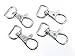 Metal Swivel Clasps Lanyard Snap Hook Lobster Claw Clasp Jewelry Findings 1 1/2 x 3/4 inch Pack of 50