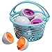 Prextex Easter Eggs Educational Puzzle in a Basket (12 Eggs) - Baby Easter Basket Toddler Boy Toy, Gifts Surprise Fidget Toys Pack Brand, Mini Toys for Girls, Boys, Kids, Boy&Girl Toys, Toddler Toys