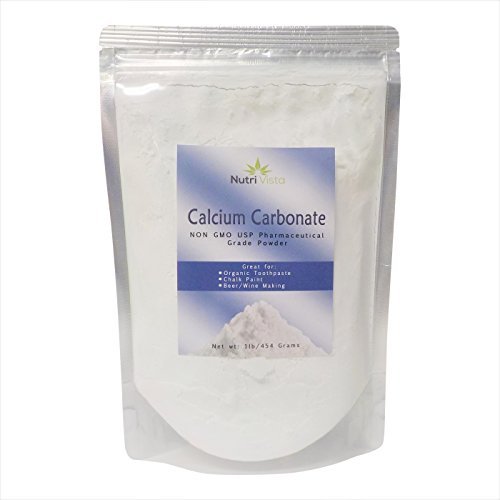 Pure Calcium Carbonate Powder- Non-GMO Pharmaceutical Grade 1 lb