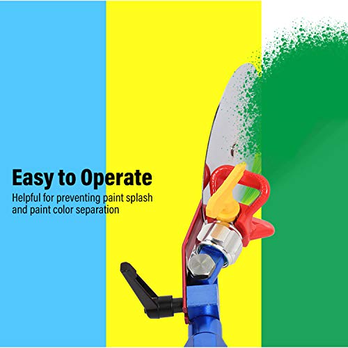 CPROSP Gun Baffle Spraying Guide Tool Universal Paint Spraying Accessory Nozzle Gun Anti-Splash Baffle for All Airless Paint Sprayer with Extension Rod - Thumbnail 4