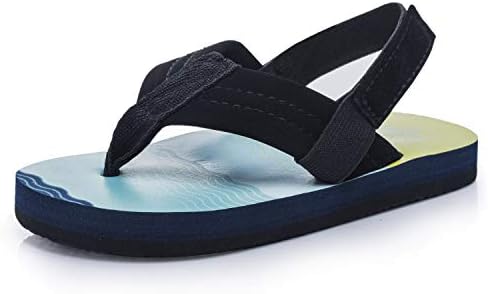toddler boy flip flops with back strap