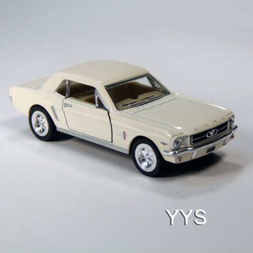 ToySmith 1964 Late Model Ford Mustang Die-Cast Car 1:36 Scale-White