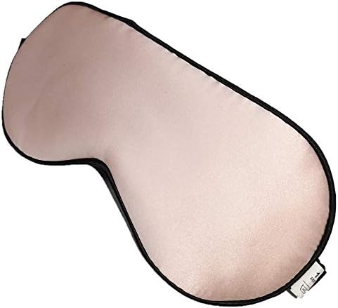 Mulberry Silk Sleeping Eye mask Super Soft Improve Insomnia Blindfold no Pressure on The Eyes (Pink)