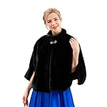 Asooll Women's Faux Fur Shawl 1920s Bride Wedding Fur Capes and Stoles Winter Cover Up for Women Asooll Women's Faux Fur Shawl 1920s Bride Wedding Fur Capes and Stoles Winter Cover Up for Women