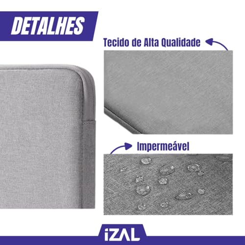 Pasta para Notebook, Tablet, Laptop de 13”, 14” e 15.6” | Bolso Frontal, Proteção Anti Queda, Leve | Capa ideal para Trabalho, Faculdade e Viagem | Cor Preto