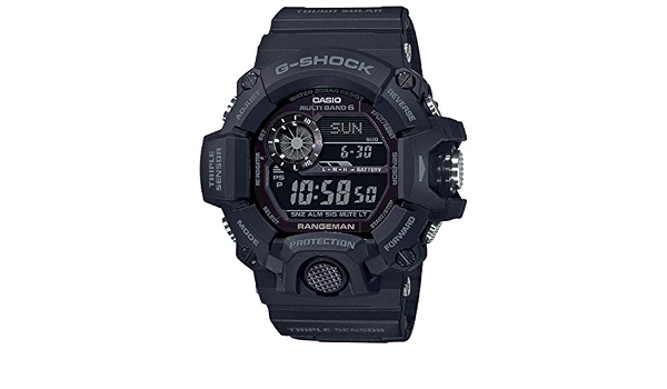 Casio G-Shock Rangeman GW9400-1B All Black Triple Sensor Tough Solar Watch  : Amazon.com.au: Clothing, Shoes \u0026 Accessories
