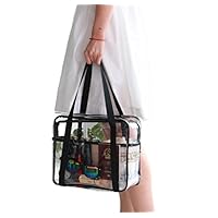 LOUISE MAELYS Travel Clear Makeup Handbag Large Toiletry Cosmetic Organizer Bag Waterproof
