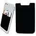 GreatStyler Premium Lycra Cell Phone Card Holder Sticker Firmly Adhesive Stick Back Cover Credit Card Holder Pouch Pocket Wallet for Mobile Cell Phones (Black)