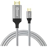 Kimwood USB C to HDMI, 4K@60HZ USB-C to HDMI Cable (Thunderbolt 3 Compatible) for Galaxy S8/S8+/Note 8, Macbook pro 2016/2017, iMac 2017, Chromebook Pixel and More