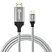 Kimwood USB C to HDMI, 4K@60HZ USB-C to HDMI Cable (Thunderbolt 3 Compatible) for Galaxy S8/S8+/Note 8, Macbook pro 2016/2017, iMac 2017, Chromebook Pixel and More