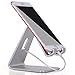 Cell Phone Stand, KAERSI K1 iPhone iPad Universal Stand Holder, Desk Dock Mount for iPhone 6 6s 7 Plus 4s 5c 5 5s Charging, Samsung Mobile Phone and Tablet Accessories iPhone Desktop Display - Silver