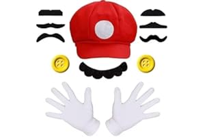 MOVINPE Super Bros Hat Baseball Cap Cosplay Costume
