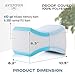 AVESTON Thick Soft Knee Pillow for Side Sleepers with Strap as Orthopedic Contour for Sleeping Between Knees for Joint Pain, Back Pain, Sciatica Pain Relief