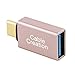 USB-C to USB 3.0 Adapter[3-PACK], CableCreation USB Type C (Male) to USB A (Female),Support OTG Function,USB 3.1 for Apple Macbook/Pro, ChromeBook Pixel, Nexus 5X/6P and More,Rose Gold Aluminum