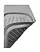 Mann Pack of 4 Rubber Floor Mats Front & Rear, Driver & Passenger Seat Ridged Heavy Duty for Cars, SUVs, Vans & Trucks (Charcoal)