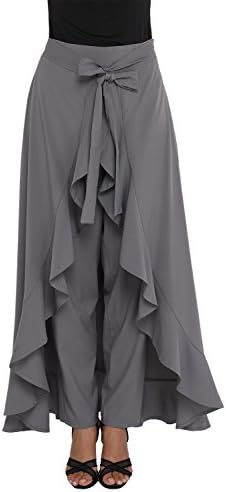 Designer97 Women's Fashion Casual Trousers Harem Wide Leg Palazzo Pants