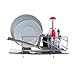 Zojila Rohan Dish Rack, Drain Board and Utensil Holder, Brushed Stainless Steel