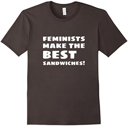 Men's Feminists make the best sandwiches t-shirt for conversation 2XL Asphalt