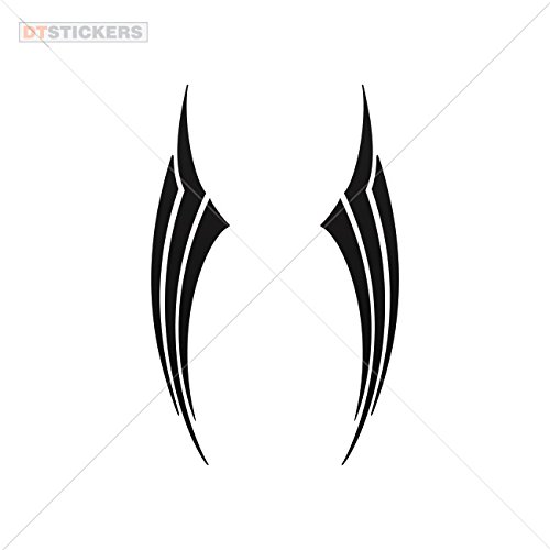 Decoration Vinyl Sticker Tribal Racing Design Decoration Motorbike number motorized track championship (5 X 1,03 Inches) Vinyl color Black
