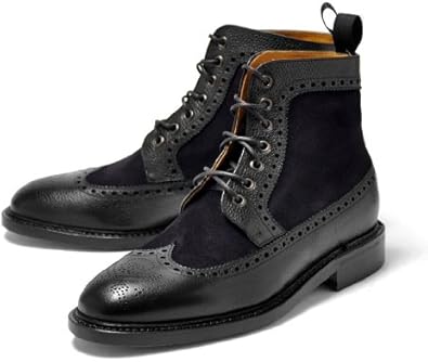 Amazon ボウタイ Bow Tie 切替えしカントリーブーツ Watts ブラック ネイビー 8サイズ Bow Tie ボウタイ シューズ バッグ