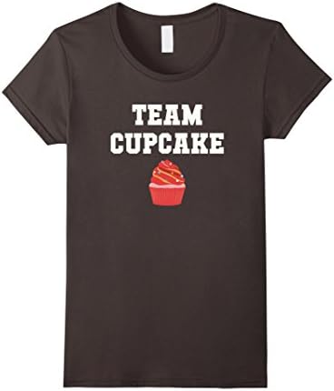 Womens TEAM CUPCAKE Tee Shirt | Funny Baking Quote Shirts Medium Asphalt