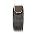 DMS Brazilian Virgrn Human Hair Closure Straight Lace Closure 4x4 Top Swiss Lace Closure Human Hair Straight Bundle (12inch)