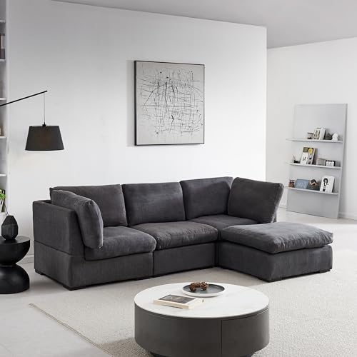 99" 4 Seater Modular Down Feather(60%) Cloud Deep