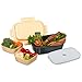 Fresh Box Premium Bento Lunch Box - Leakproof, BPA-free, Multi-Compartment, Detachable Microwave Vent, Convertible Food Container with Re-freezable and Removable Ice Pack