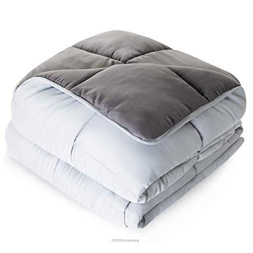 Linenspa Comforter Duvet Insert, Down Alternative, Box Stitched, All