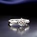 Stunning Flame 0.75ct-3.00ct Solitaire Engagement Ring White Gold Plated Sterling Silver Cubic Zirconia Wedding for Women | Excellent Cut, D Color, FL Clarity & Exquisite Polish