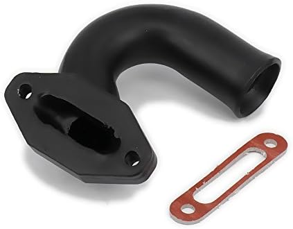 Aluminum Exhaust Side Manifold + Pad For 1/10 Nitro RC Hobby Model Car 02031A Polished Alloy Upgraded Hop-Up Parts HSP