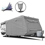 RVMasking Heavy Duty 5 Layers Top Travel Trailer RV Cover, Fits 22'1