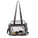 Heavy-Duty Clear Stadium Bag Clear Crossbody Tote Bag NFL & PGA Stadium Approved 12 x 12 x 6, with Extra Long Adjustable Shoulder Strap and Handles