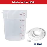 Colonic Board Bucket - Colema Boards Bucket -5 Gallons- USA - Tubing Connector- Fits Colema Board Nozzle