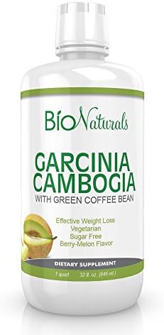 Garcinia Cambogia HCA 1600mg &amp; Green Coffee Bean Diet Supplement - Premium All Natural Weight Loss For Women &amp; Men - Liquid Formula More Effective Than Pills - 100% Vegetarian - 32 fl oz