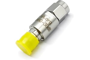 AURSINC SMA Male to SMA Female RF Attenuator, 30db SMA JK-6G 2W 50 Ohm DC-6GHz in-Line Attenuators Provides Highly Linear Attenuation