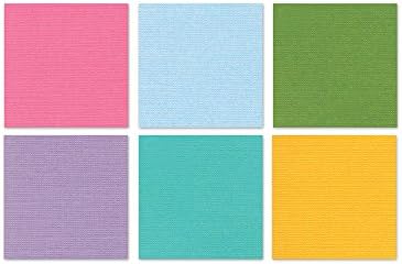 Textura Cardstock Pad, 6-Inch x 6-Inch Textured Select Cardstock, Pastel, 24 Sheets/Pad