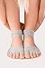 Yoga Socks Toeless Pilates Barre Grip Non Slip 2 black + 2 grey (4 pairs)