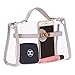 kilofly Women's Purse Small Transparent Shoulder Crossbody Clear Clutch + Wallet
