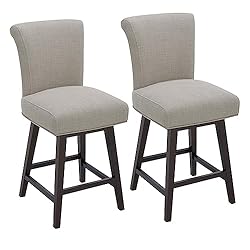 CHITA 26 Inch Counter Height Swivel Bar Stools Set