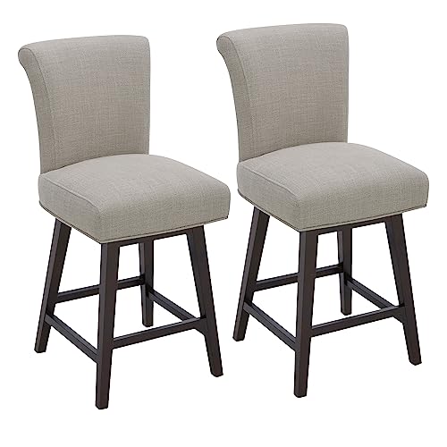 CHITA 26 Inch Counter Height Swivel Bar Stools Set