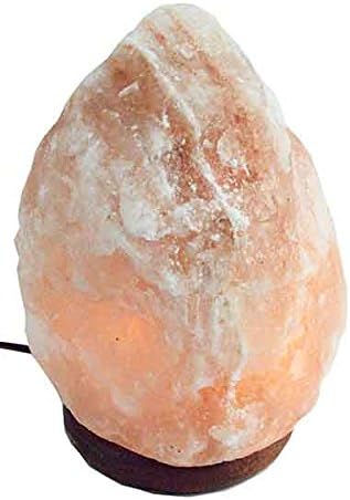 Cleopatra Salt Lamp Natural 8-10kg With Wooden Base. Bulb And Power Lead Included.