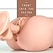 Male masturbator Toys with Two Suction Holes, Realistic Ass Butt Pocket Pussy Stroker Masturbation with Virgin Tight Vagina Anal for Men 3.6 Pound