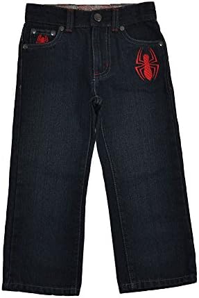 Spider-Man Little Boys Denim Blue Jeans 