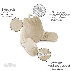 Milliard Reading Pillow with Shredded Memory