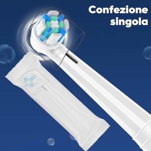 12 Replacement Heads Compatible with Oral B IO 3N/3/4/5/6/7/8/9/10 Series Electric Toothbrush, Toothbrush Head Compatible with Oral B IO (Black/White)